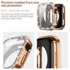 Slim Bumper Screen Protector Case for Apple Watch Ultra 49mm Series 8 7 6 5 4 SE Bling Diamond Full Protect Armor Cover 45mm 44mm