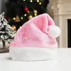 Berets Erwachsene Big Ball Plüsch Reine Farbe Santa Hut Für Frauen Persönlichkeit Weihnachten Hüte Beanie Bankett Party Dekor Weihnachten Dekoration