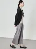 Spodnie damskie miyake plisaty klasyczny srebrny jedwabny połysk plisowany prosty spodni 2023 Summer miękki tkanina szeroka lega kategoryczna koreańska ubrania damskie