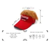トランプ2024ヘア野球帽と刺繍帽子トランプサポーターラリーパレードコットンハット101QH