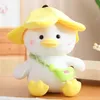 New 65cm Creative Banana Duck Plush Toy Kawaii Ducks With Hat Stuffed Animal Soft Pillow Appease Doll Toys for Kids Girls Gift
