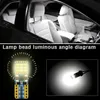 Nya 100st/Lot W5W T10 168 2835 LED CanBus Error Free Super Bright Car Interior Sidas lampor 194 2016 18SMD Auto Clearance BULB VIT