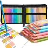 Pennor Brutfuner 72 Macaron 50 Metallic Colors Professional Artist Colored Pencils Soft Core Case Bag For School Color Art Supplies 230614