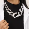 Ketten Hip Hop Unregelmäßige Dicke Halskette Für Männer 2023 Punk Übertrieben Gold Farbe Hohl Kragen Halsketten Mädchen Mode Schmuck