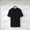 xinxinbuy camiseta masculina designer 23ss paris carta impressão frança manga curta algodão feminino preto branco caqui M-2XL