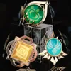 Portachiavi Genshin Impact Trinket Mondstadt Liyue Sumeru Fatui Visione di Dio Portachiavi Accessori anime Ciondolo borsa Portachiavi Alta qualità 230614