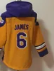 Los Angeles # 32 Magic Johnson Fans Tops Sweat à capuche American Basketball Pullover