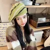 Berets Beret Knitted Cap For Women Jamaican Rasta Knit Beanie Hat 2023 Winter Multi-colour Leaves Hip Hop Fashion