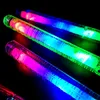 LED Light Sticks 1pc LED Glow blinkande ljus upp stickpatrull blinkande konsertparti gynnar leksak multicolor ljus blinkande rave konserter parti 230614