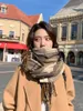 Шарфы Женщины подарок шерстяной шерстяной шарф кашемир широкие решетки с длинной платкой оберточная оберточная упаковка тепло