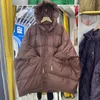 Gilet da donna fuori stagione piumino da donna medio lungo con cappuccio grande cappotto invernale coreano ispessito anatra bianca 230615