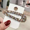 Strass Haarspange Mode Haarschmuck Frauen Kristall Hohl Wassertropfen Quadrat Dreieck Grips Haarnadel