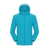 여름 태양 보호 의류 야외 UV 보호 UPF50+재킷 통기성 스포츠 선 보호 의류 바람막이