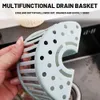 New Kitchen Sink Drain Rack Multifunctional Faucet Hanging Storage Basket Bathroom Drainer Shelf Racks Household Kitchen Organizer