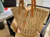 23ylsy New Beach Bag Nasual Rattan TOPRAMER TOTES مصمم WIRCER WIVER WINGER LITERS SUMMERBEACH BALI Straw Bags Lady Travel Big Basket