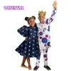 Passende Familien-Outfits, afrikanische Familien-passende Outfits für Kinder, Schwester, Bruder, Mädchen-Kleid und Jungen-Hosen-Set, Kinder-Ankara-Druck-Kleidung WYQ920 230614