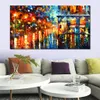 Beautiful Landscapes Canvas Art Melody from The Sky Handmade Oil Painting for Bedroom Wall