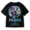 Men's T-Shirts Funny Panda Printed Men Tshirt Summer Comfortable Loose T Shirts Y2K Streetwear Oversized Tee Shirts Hip Hop Fashion T-Shirts 230615