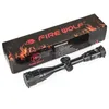 Fire Wolf 3-9x40 AOL MIL DOT LIGINED RICICLE GÖRÜNÜMÜ Sıkıştırma Tüfek Kilitlenebilir Kuleler Taktik Optik Mesafe Kapsamı