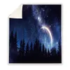 Одеяние фланелевые флисовые броски одеяло красочное aurora для кровать диван легкий космос вселенная Starry Sky Blanet R230615