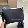 Designer-Kreuzkörper für Männer und Frauen Nylon Schwarzer Brustbeutel Crossbody Taschen Zwei-teiliger Münzbeutel Hochwertige Ladies Messenger Schulter Geldbeutel