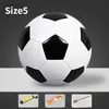 Bollar Classic Soccer Ball Size 345 Svartvitt mjukt PVC Material Kid Football Mål Student Barn Matcha utomhusträningbollar 230614