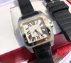 Женские дизайнерские часы Santo кварцевые часы с автоматическим механизмом складная застежка серебро коричневый синий montres aaa роскошные часы SA0018 SA0022 xb08