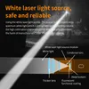 Handverktyg hndgtyr vit laser lep ficklampa starkt ljus typec laddningsbar ultra kraftfull fackla byggd i 21700 batter camping lampan 230614
