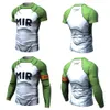 T-shirts pour hommes Casual MIR Cosplay Hommes Compression Running Shirt Fitness Tight Longshort Sleeve Sport Training Tshirt Gym Sportswear Quick Dry 230615