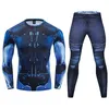 Men's Tracksuits Compression Men's Sports Suit Quick-drying Running 3D Printed High-quality Jogging Training Fitness Sportswear