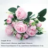 Fiori secchi rosa 1 pz varie bellissime peonie artificiali rose margherite fiori di seta fai da te casa giardino festa decorazione di nozze finte