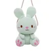 Sacs à dos dessin animé lapin en peluche sac bonbons multicolore Kawai fille sac de messager créatif mignon sac à bandoulière pour fille enfants sac à dos 230614