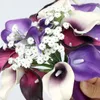 Kwiaty dekoracyjne bukiet ślubny dla panny młodej druhny sztuczny kwiat lility kaleka