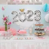 New Happy New Year Foil Balloons 2023 Number Balloons Accessoires de décoration pour 2023 Nouvel An Navidad Christmas Eve Party Decors Ballons