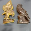 Figuritas decorativas, 1 pieza, ojo de tigre Natural tallado en cristal, estatua de águila, figurita curativa, Reiki, Animal, decoración artesanal, regalos