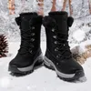 Boots Winter High-top Cotton Ladies Plus Velvet Thick Warm Snow Fashion Outdoor Comfortable Cold-proof Shoes