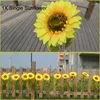 Dekoratif Çiçekler 1pc Head/Branch Yapay Çiçek Ayçiçeği Simülasyonu Daisy Party Prop