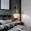 Wandleuchte, moderner Stil, lange Wandlampen, LED-Applikation, Glanz, türkisches Schwingarmlicht, intelligente Bettmontage