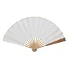 Rice paper folding fan Chinese fan antique rice paper hand fan blank painting folding