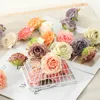 Dried Flowers Autumn Rose Head Artificial Flower Bulk Outdoor Birthday Party Home For Decorations High Quality Real Touch Craft Fake