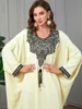 Vêtements Ethniques Eid Robe Musulmane Femmes Abaya Manches Chauve-Souris Gland Surdimensionné Lâche Caftan Africain Turquie Vestidos Caftan Marocain Elbise Été