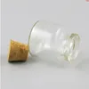 50 x 8 ml kleine süße Klarglasflaschen, Fläschchen mit Korkkorken, dekorative verkorkte Mini-Flasche für Anhänger, hohe Menge Duroc