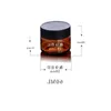 Amber Pet Plastic Cosmetic Jars Face Hand Lotion Cream Bottles With Black Screw Cap 60 ml 100 ml 120 ml LJBLA