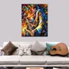 Modern Impressionist Canvas Wall Art John Coltrane Dipinto a mano Street Landscape Painting per l'arredamento dell'appartamento