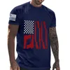 Hommes t-shirts chemise pour hommes hommes drapeau du jour de l'indépendance décontracté doux et confortable petit coton imprimé avec Rund Tee Homme