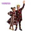 Passende Familien-Outfits, afrikanische Familien-passende Outfits für Kinder, Schwester, Bruder, Mädchen-Kleid und Jungen-Hosen-Set, Kinder-Ankara-Druck-Kleidung WYQ920 230614