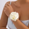 Urok Bracelets Big Puszysta Bransoletka kwiatowa dla kobiet modne eleganckie akcesoria weselne na ręce/ramię 2023 Biżuteria mody panie dziewczyna