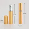 5 ml pusta butelka z perfumami Aluminium Zastankowane kompaktowe perfumy Atomiser Atomiser Glass Glass-Bottle LX7463 MQUDE