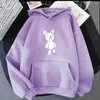 Felpe con cappuccio da uomo Harajuku Anime Mieruko-chan Kawaii Doll Stampato Felpa con cappuccio Moda Inverno Coreano Casual Uomo Donna Top