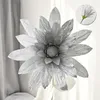 Dekorativa blommor Giant Wedding Flower Golden Flash Daisy Stor konstgjorda krysantemum för DIY bakgrundsväggdekoration